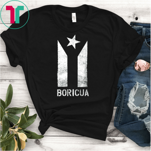 Boricua Bandera Negra Puerto Rico Top T-Shirt Bandera Negra De Puerto Rico Shirts