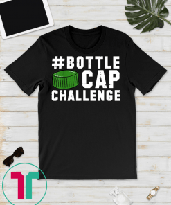 Bottle Cap Challenge Green Funny Challenge Outfit Gift Idea T-Shirt