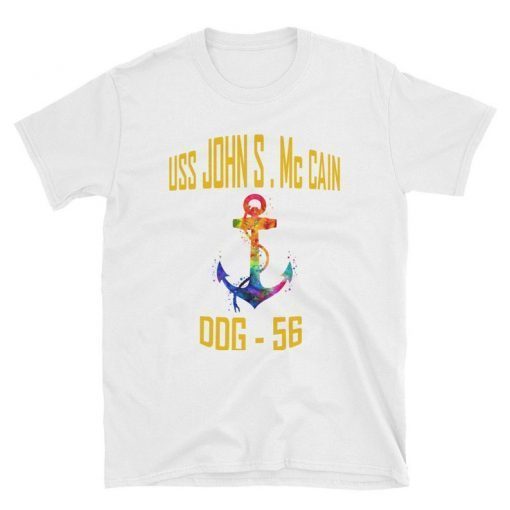 DDG-56 USS John S. McCain pride T-shirt, ddg-56 uss john s.mccain, ddg-56 uss john s.mccain shirts