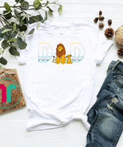Disney The Lion King Simba and Mufasa Dad Gift T-Shirt