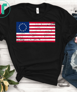 Distressed Betsy Ross Flag T-Shirt Betsy Ross