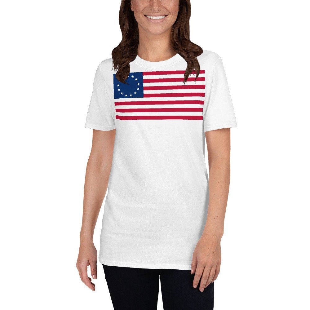 Distressed Betsy Ross Flag T-Shirt, Betsy Ross Flag Shirt, Betsy Ross ...