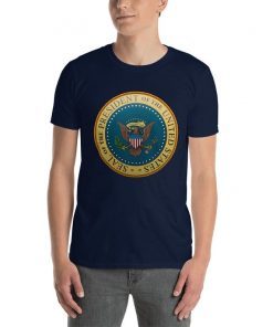 Fake Presidential Seal Anti Trump Navy Short Sleeve Unisex T-Shirt