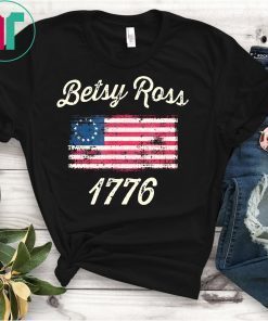 God Bless America Betsy Ross Flag 1776 Fourth of July Cult T-Shirt