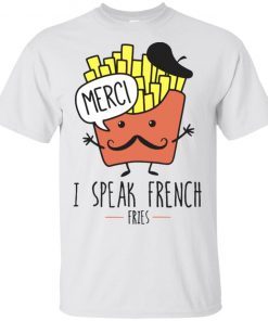 I Speak French Fries Women Cartoon Cute Kawaii Food Raglan T-Shirt