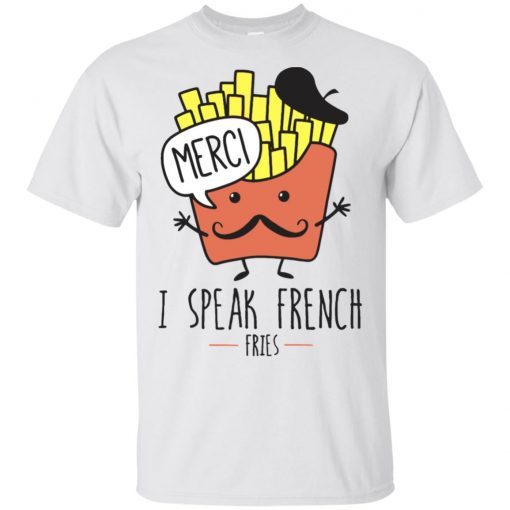 I Speak French Fries Women Cartoon Cute Kawaii Food Raglan T-Shirt