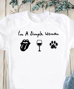 I’m a simple woman I love Cardi B wine and dog shirt