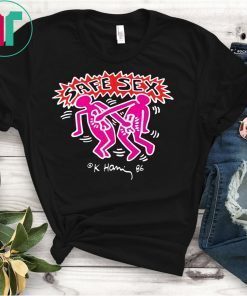 Keith Haring AIDS Harry Safe Sex Shirts