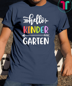 Kindergarten Back To School Hello Kinder Garten Shirt