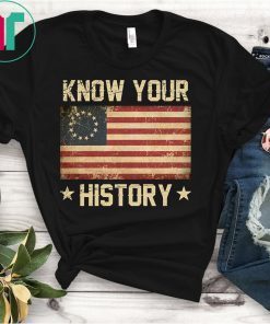 Know Your History Betsy Ross Vintage American Flag T-Shirt