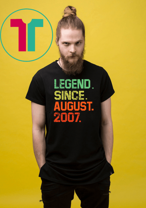 Legend since August 2007, August 2007, birthday svg, birthday shirt, gift for birthday Unisex Funny Gift T-Shirt