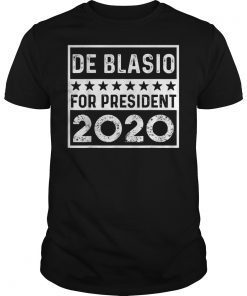 Mayor Bill de Blasio For President 2020 Election T-Shirt