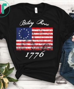 Mens Betsy Ross Flag 1776 Vintage Revolutionary Flag T-Shirt