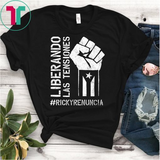 Ricky Renuncia Black Puerto Rican Flag Boricua Shirt