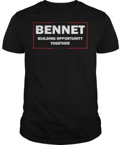 Michael Bennet 2020 Building Opportunity Together Slogan T-Shirt