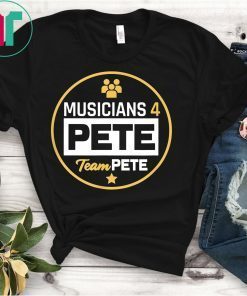 Musicians 4 Pete Team Pete Buttigieg 2-Sided T-Shirt