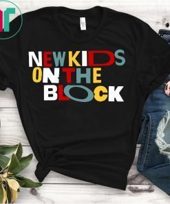NEW KIDS SHIRT ON THE BLOCK COLORFUL VINTAGE SHIRT