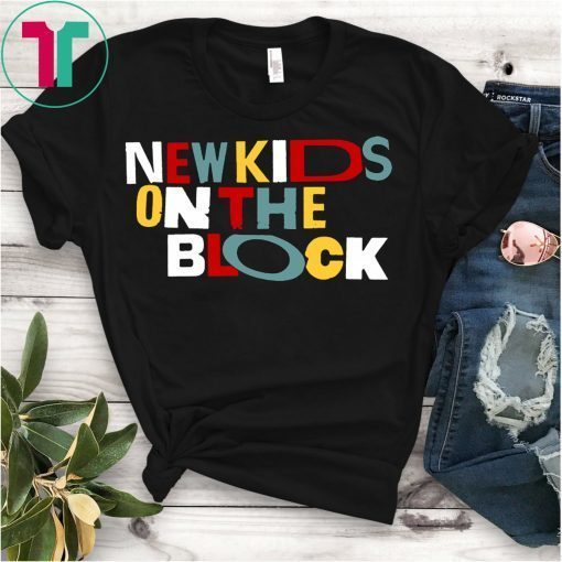 NEW KIDS SHIRT ON THE BLOCK COLORFUL VINTAGE SHIRT