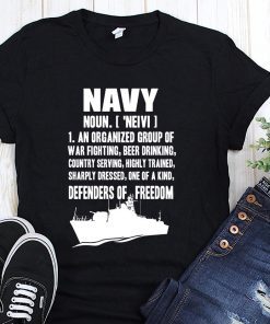 Navy definition shirt and crew neck sweatshirt