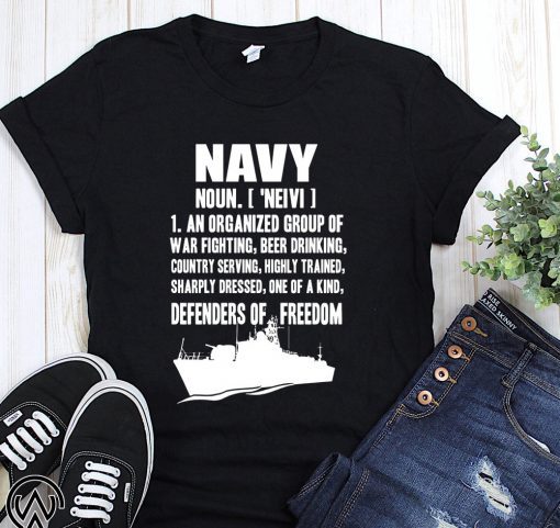 Navy definition shirt and crew neck sweatshirt