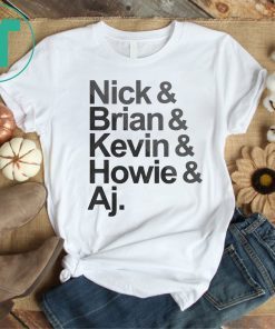 Nick, Brian, Kenvin, Howie, Aj Backstreet Vintage T-Shirt