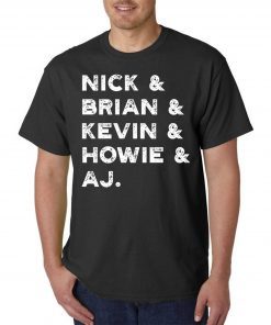Nick, Brian, Kevin, Howie and Aj Backstreet Boys T-Shirt