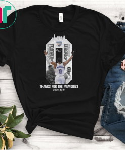 OKC thunder russell westbrook thank for the memories 2008-2019 shirt