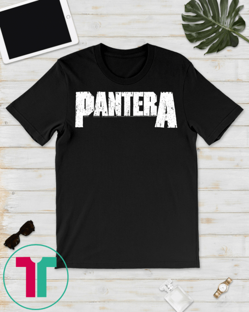 Pantera Official White Logo T-Shirt