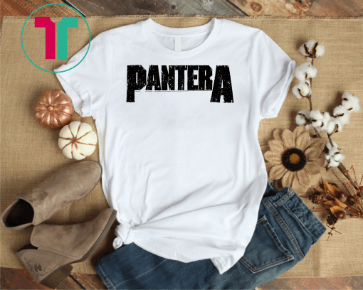 Pantera Official White Logo Tee Shirt