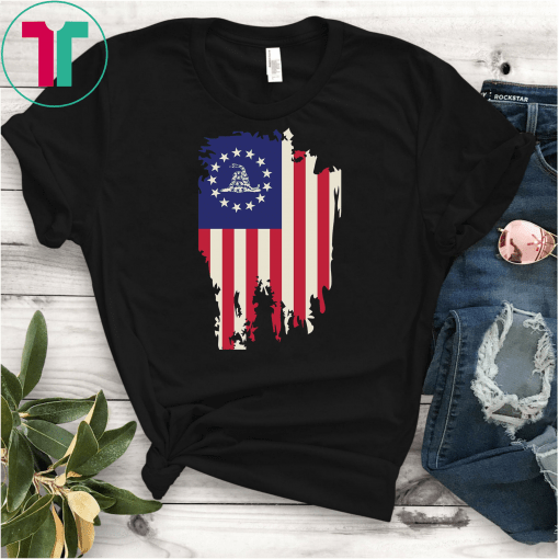 Patriotic Politically Incorrect Betsy Ross Flag 1776 Gadsden T-Shirt Brain Treatment Foundation T-Shirt USA Flag