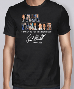 Paul Walker Thank You For The Memories T-Shirt