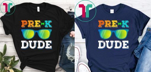 Pre-k Dude Shirts Sun-glass Preschool Back To School Gifts T-Shirt