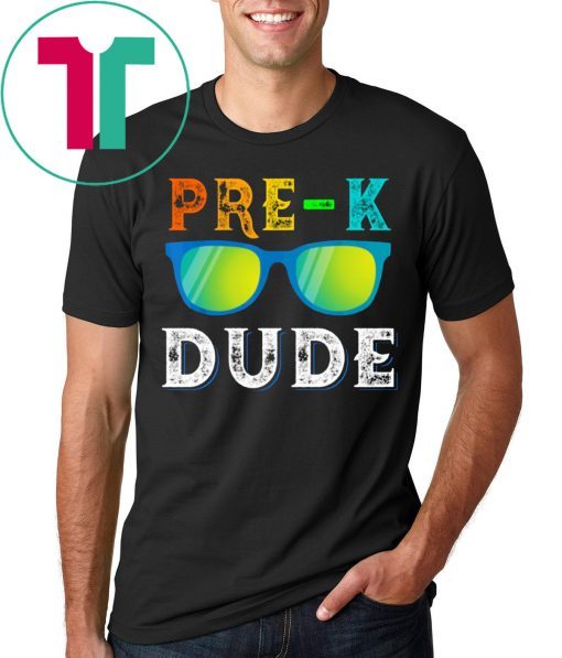 Pre-k Dude Sun-glass Preschool Back To School T-Shirt