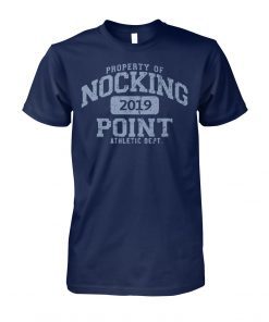 Property of nocking 2019 point athletic dept t-shirt