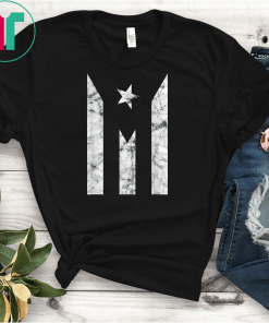 Puerto Rico Black Flag T Shirts