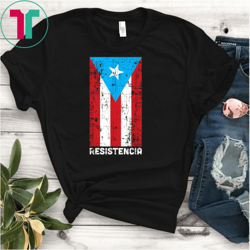 Puerto Rico Resiste Boricua Flag Se Levanta Resistencia T-Shirt