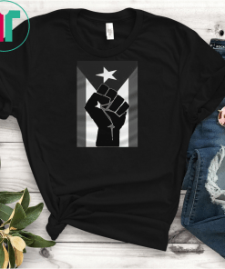 Puerto Rico Resiste Flag Una Sola Estrella Libre Gift T-Shirt