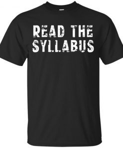 Read the Syllabus Professor Teacher Distressed Youth Kids T-Shirt