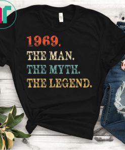 Retro The Myth The Legend 1969 50th Birthday Gift 50 yrs old GiftT-Shirt