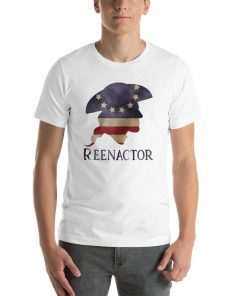 Revolutionary War Reenactor Short-Sleeve Unisex T-Shirt Reenactment Historical Living History Betsy Ross Flag