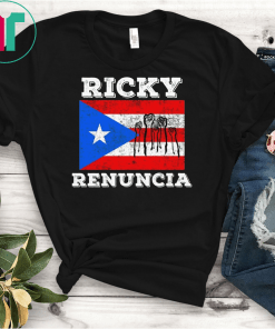 Ricky Renuncia Bandera Negra Puerto Rico Resiste Boricua Unisex T-Shirts