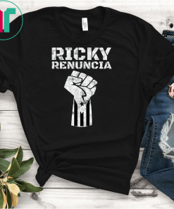 Ricky Renuncia Bandera Negra Puerto Rico T-Shirt Ricky Renuncia Bandera Negra De Puerto Rico Shirt
