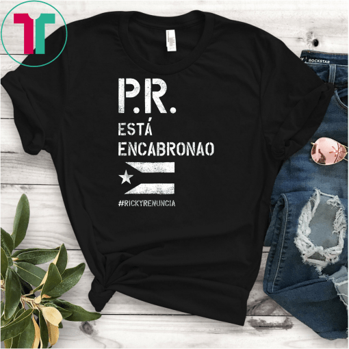 Ricky Renuncia Bandera Negra Puerto Rico Top T-Shirt Levantate Boricua, Ricky Renuncia, #rickyrenuncia