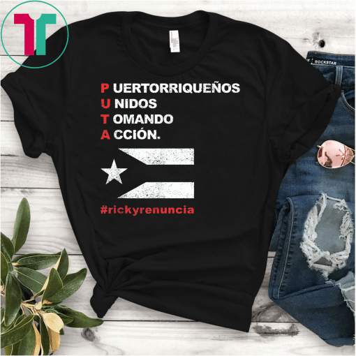 Ricky Renuncia Bandera Negra Puerto Rico Top Tee Shirts