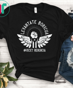 Ricky Renuncia Bandera Negra Puerto Rico levantate t-shirt Black Puerto Rico Flag Shirt