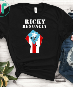Ricky Renuncia Bandera Puerto Rico Chat Scandal T-Shirt Ricky Renuncia Bandera Negra De Puerto Rico Shirt