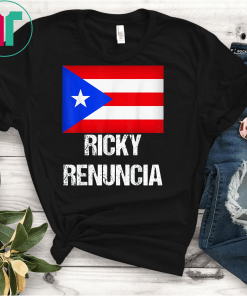 Ricky Renuncia Puerto Rico Flag #RickyRenuncia Rossello Gifft Tee Shirt