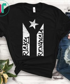 #RickyRenuncia Ricky Renuncia Black Puerto Rican Flag Boricua Shirt