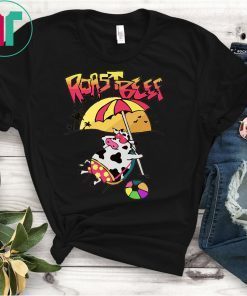 Roast Beef T-Shirt Things Roastbeef Real Fans Cow on Beach T-Shirt