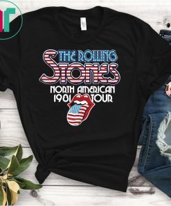 Rolling Stones Official NA Tour 1981 T-shirt